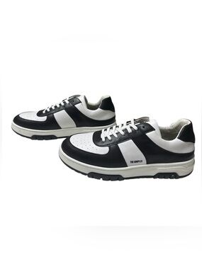 The Kooples NIB Men's Leather Sneaker Black/White in‎ Size FR 43/US 10MSRP $320